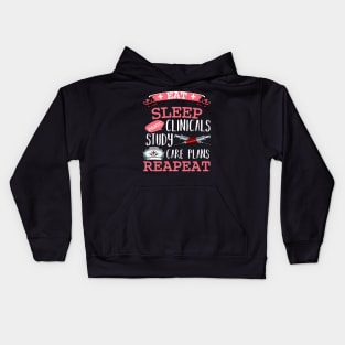 Nurse - Eat Sleep Nursing Repeat Kids Hoodie